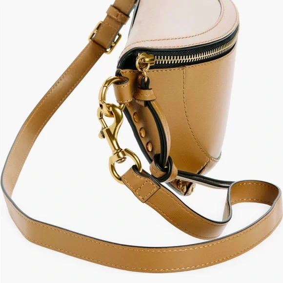 NWT Isabel Marant Skano leather stud crossbody bag in khaki - Picture 5 of 9
